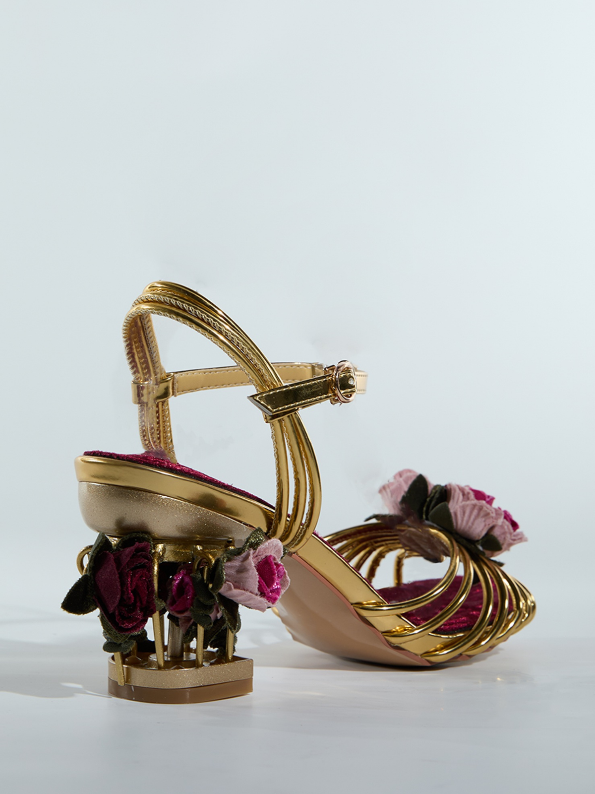 Lolovivi Flower Velvet Sandals
